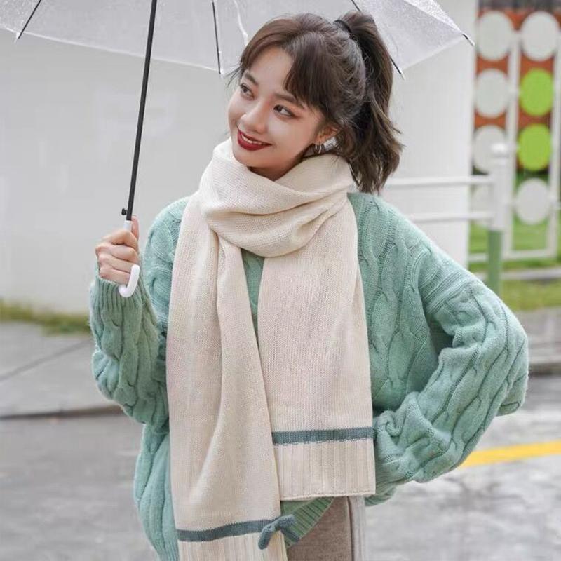 

New arrival fashion Autumn winter bow wild scarf women warm high quality elegant cute outdoor fresh comfortable lovely shawl