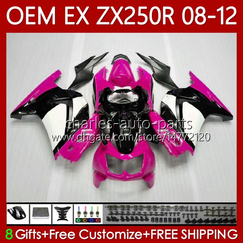 

Injection Fairings For KAWASAKI NINJA EX ZX 250R EX250 ZX250 R 2008 2009 2010 2011 2012 Bodywork 81No.151 ZX250R EX250R 08-12 Rose pink ZX-250R 08 09 10 11 12 OEM Body, No. 22