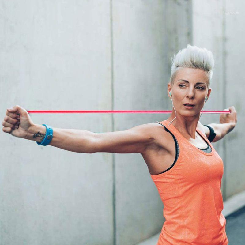 

Resistance Exercise Bands,Workout Stretch Bands Silicone Yoga Pull Rope Chest Expander Silicone Resistance Bands Fitness Elastic1, Blue