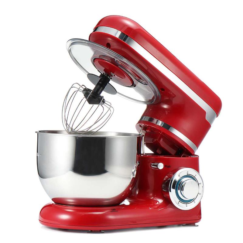 

1200W 4L Stainless Steel Bowl Mixer Kitchen Blenders Mixer Cream Eggs Whisk Cake Dough Maker Bread Machine Processor
