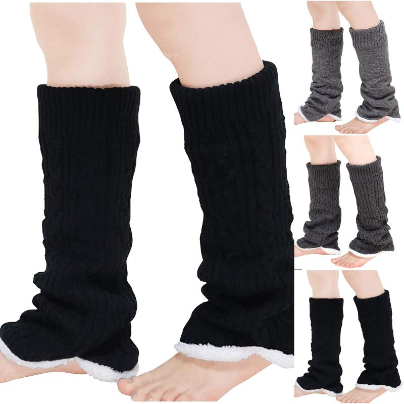 

4 Styles Women Winter Long Warm Leg Cover Thick Cold Proof Plush Soft Warm Socks 1046 Proof Plush Soft Socks Foot Warmer