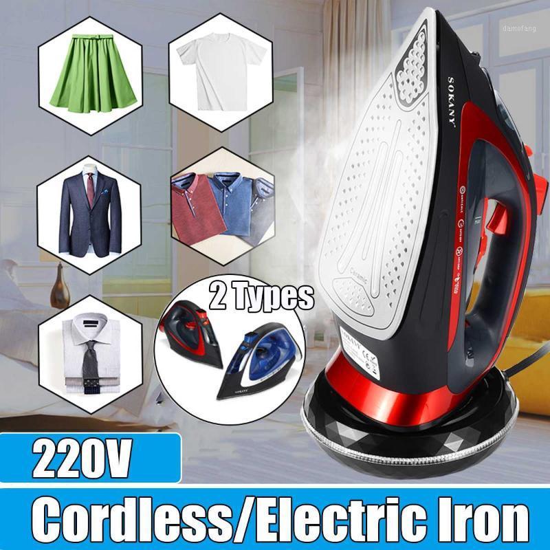 

2400W Electric Steam Iron Cordless Rechargable Spray Steam Iron Clothes Ironing Steamer Multifunction Adjustable EU Plug1