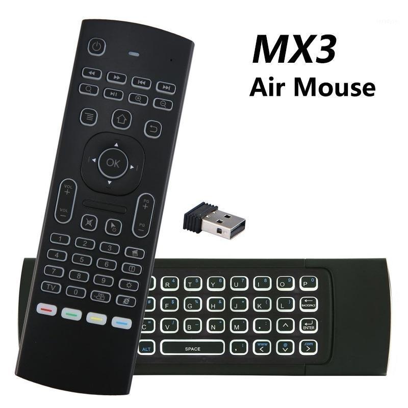 

Remote Controlers MX3 Backlit Air Mouse T3 Smart Voice Control MX3L 2.4G IR Learning Wireless Keyboard For Android TV Box1
