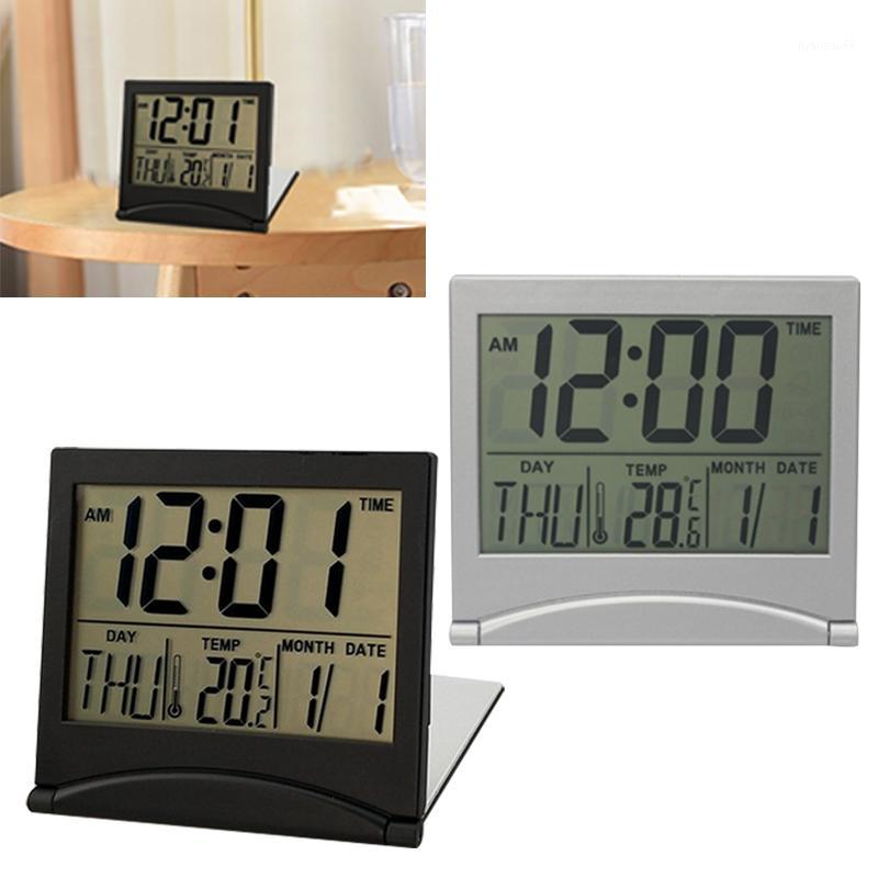 

2020 Calendar Display Alarm Clock Digital Display Date Table Clock LED Decorations Modern Square Single Face Plastic1
