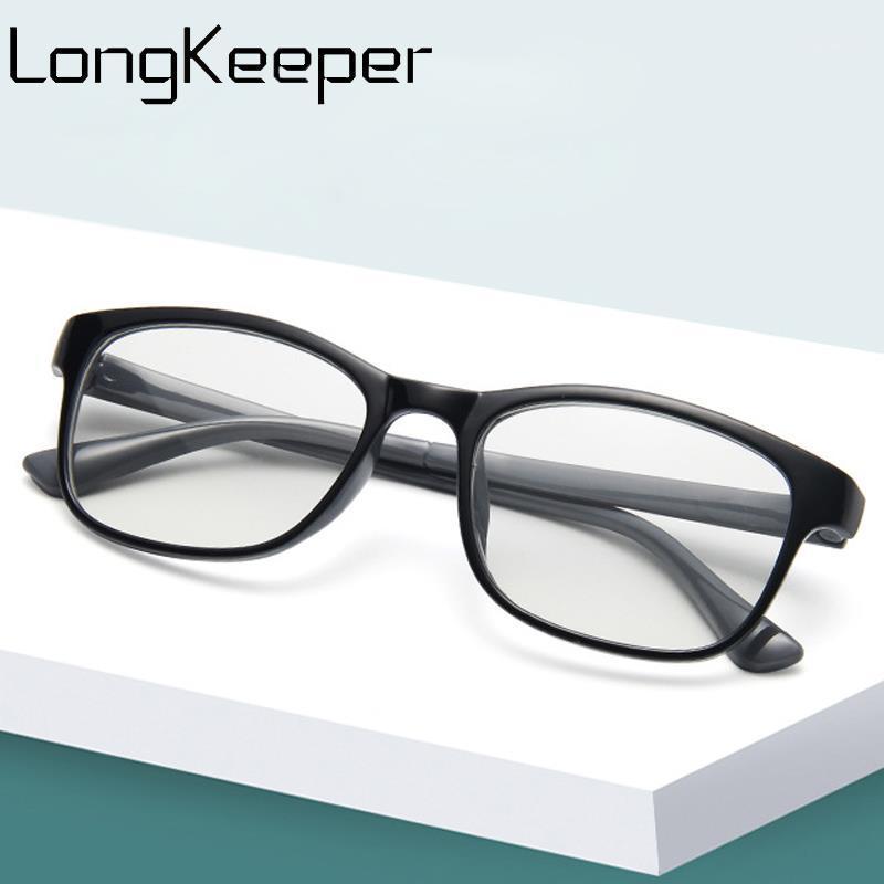 

LongKeeper Vintage Square Glasses Frame Women Classic Clear Lens Spectacle Men Computer Transparent Optical Eyewear1
