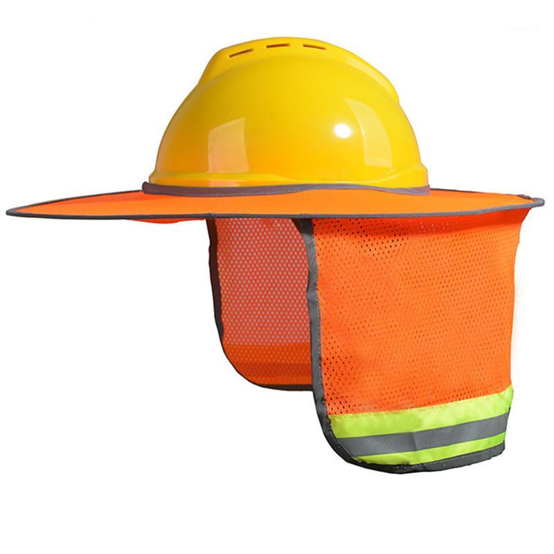 

Sun protection reflective stripes helmet neck shield helmet sunscreen1, Orange 1