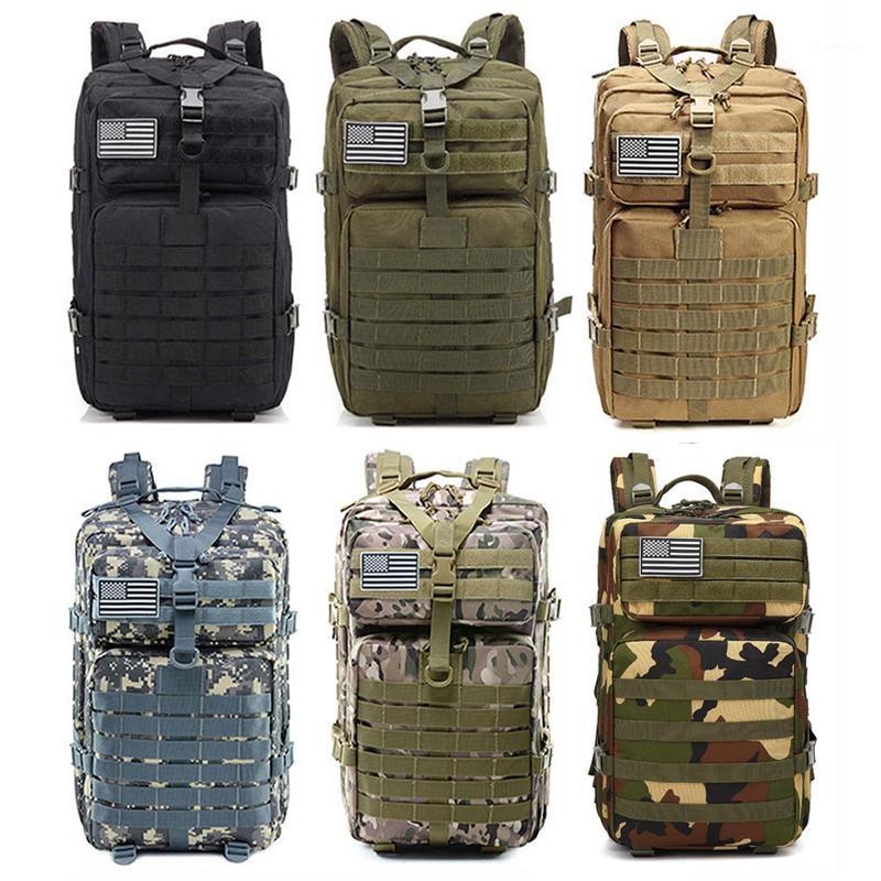 

Equipment Tactical Hunting Bags 45L 3P Outdoor Sport Backpack Men Fishing Camping Climbing Hiking Waterproof Rucksack1, Green