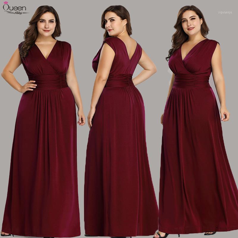 

Party Dresses Plus Size Evening Long Queen Abby A-line V-neck Sleeveless Elegant Formal Women Wedding Gowns Vestido De Noiva1, Black