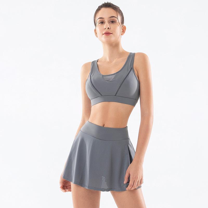 

CXUEY Summer Shorts Workout Gym Yoga Set Sportswear Woman Jogging Gym Clothing 2 Piece Yoga Fitness Set Black White Gray1