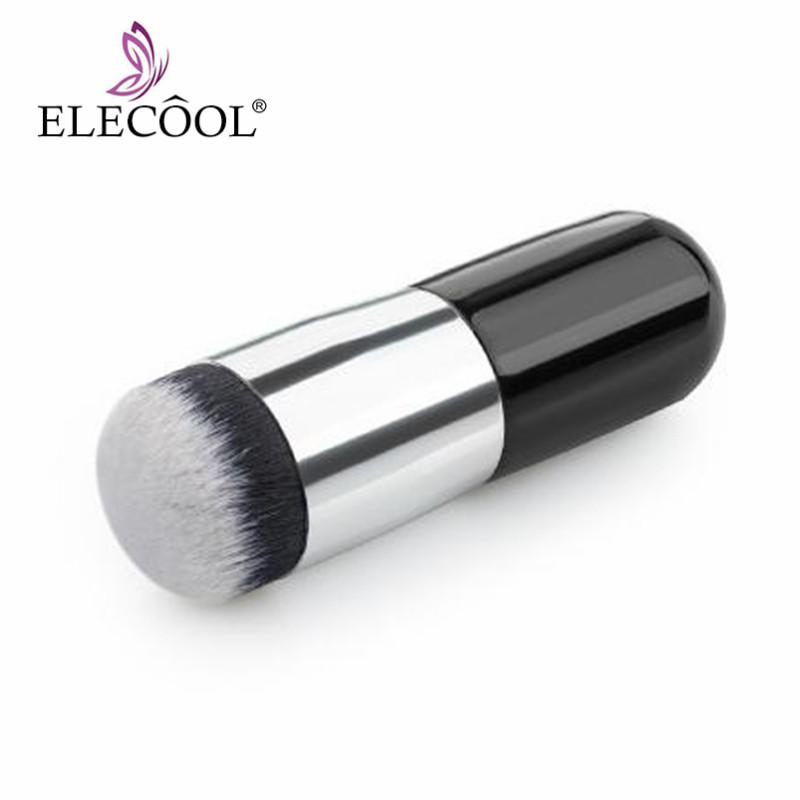 

ELECOOL Single Round Makeup Brush New Chubby Pier Foundation Brush Synthetic Fifber Face Blush Make Up Tool