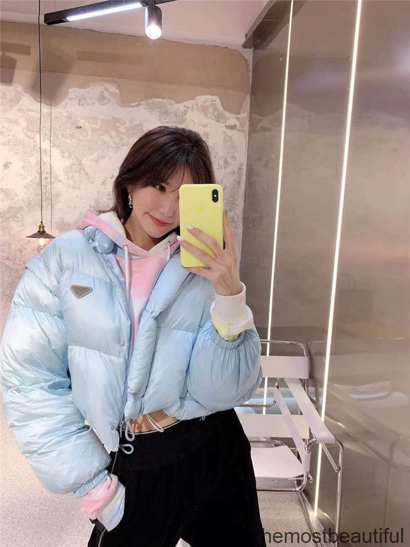 

Women' Down & Parkas Jacket Thick Warm Windbreaker Coat For Lady Slim Jackets Winter Outwears With Letters Budge Black And Blue Coats  SXFV, 2# packaging bag