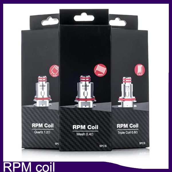 100% Top quanlity RPM Replacement Coils Heads RPM Mesh 0.4ohm Triple 0.6ohm Quarzt 1.2ohm SC 1.0ohm Coil for RPM40 Pod Kit