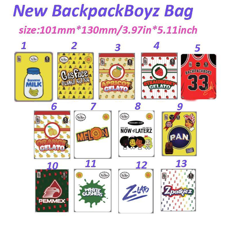 

New BACKPACKBOYZ 33 smell proof 420 packaging 3.5g mylar bags runtz bags 710 custom mylar bags Backpack boyz packages