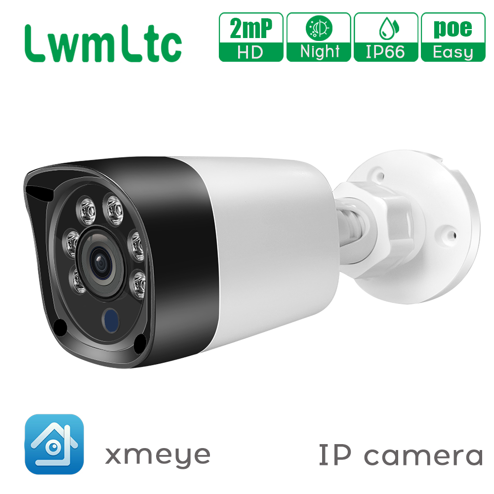 

PoE ip camera 2mp 3mp 1080P HD Outdoor Waterproof Infrared Night Vision Security Video Surveillance CMS XMEYE ONVIF Plastic