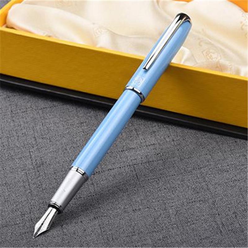 

1pc/lot Picasso 916 Fountain Pen Malaga Blue Pens Silver Clip Iraurita Writing Supplies Stationery Students Gifts 13.6*1.1cm1, Red