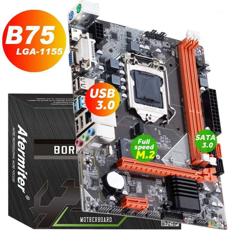 

atermiter B75 Motherboard For Intel LGA 1155 i3 E3 DDR3 1333/1600MHz 16GB SATA3.0 USB3.0 PCI-E VGA GAME1