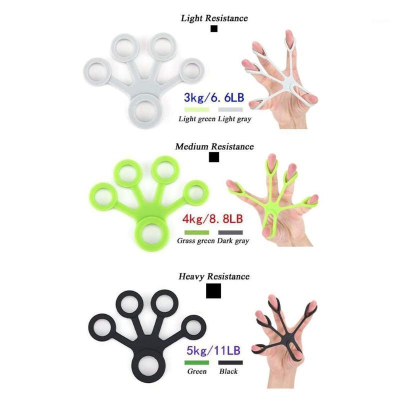 

Silicone Finger Puller Ring Tension Ring Five Finger Training Rehabilitation Equipment Sector Rallys1