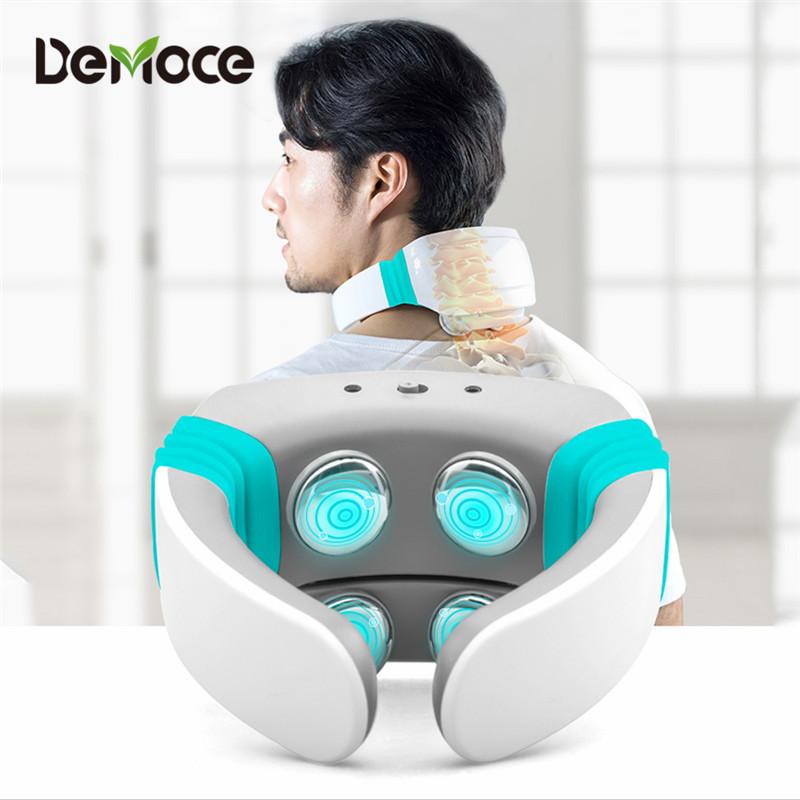 

Electric Pulse Back and Neck Massager Far Infrared Heating Therapy Pain Relief Stimulator Cervical Massager Relaxation Tool