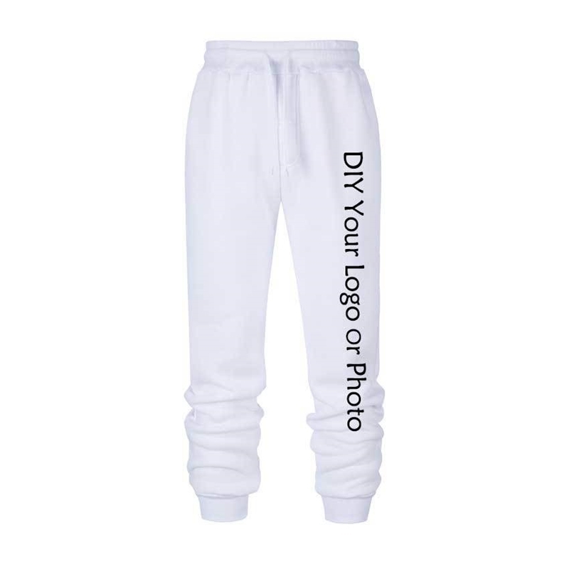 

DIY Your or photo Sweatpants Customized Print men Run pants Streetwear men Jogging Sportswear Jogger Tracksuit Trouser 201126, Black sweatpants