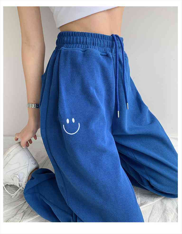 

gray sweatpants women autumn baggy fashion oversize sports drawstring cargo pant balck trousers female joggers streetwear, Black;white