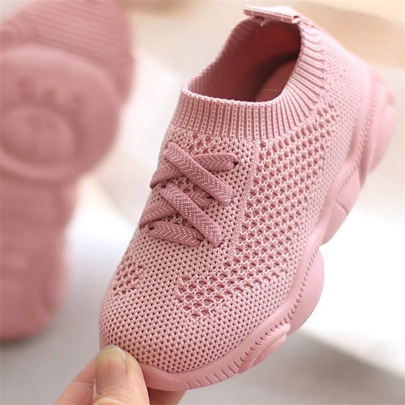 

Kids Shoes Sneakers Non-slip Soft Bottom Baby Sneaker Casual Flat Sneakers Shoes Children size Girls Boys Sports Shoes 201113, White