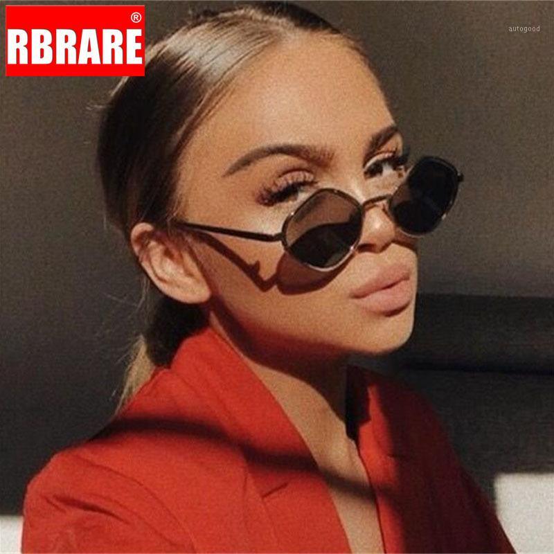 

Sunglasses RBRARE Vintage Women Retro Brand Transparent Rhombus Sun Glasses For Small Red Yellow Eyewear Lady UV4001