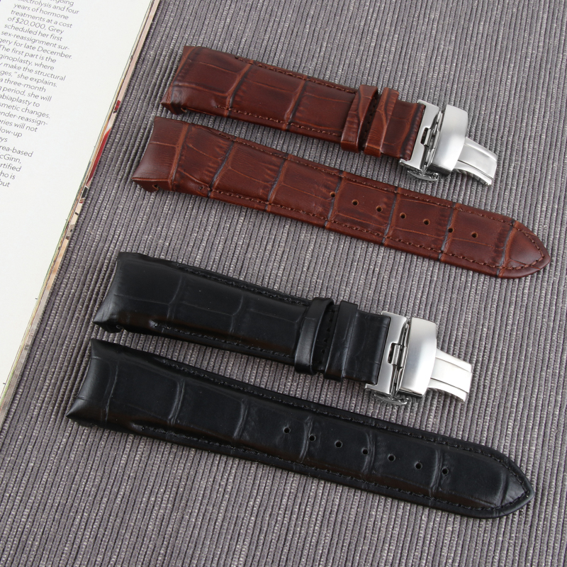 

22MM 23MM 24MM Watch Bands Genuine Leather Watch Strap T035617 T035627 439 Brand Watchband Men Watch Wrist Band For T issot T035, Black;brown