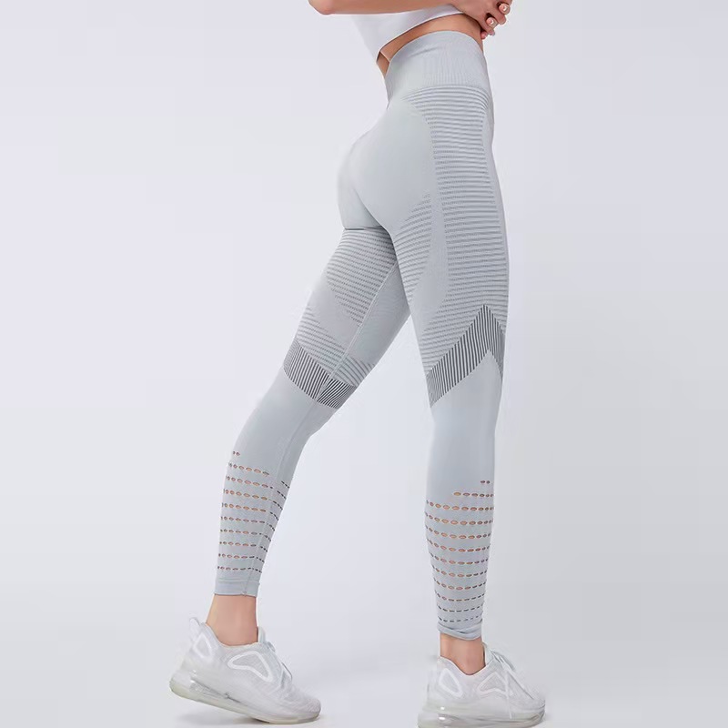 

New European and American high waist mesh tight Yoga Pants quick drying breathable sports pants peach hip fitness pants 003, White;red