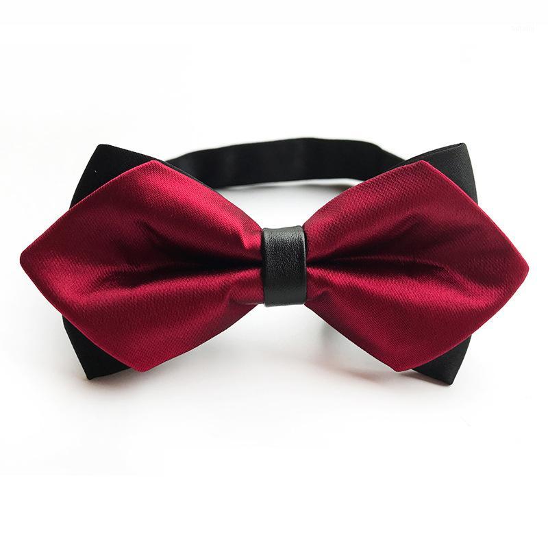 

British Style Double Double-pointed Men's Bow Tie Fashion Wedding Suit Bow Tie Accessories Simple Casual Dress Banquet1