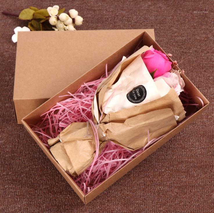 

30pcs/lot White/Black/Brown Large Kraft paper gift packaging box,kraft cardboard handmade Socks underwear box 28x18x8cm SN4381