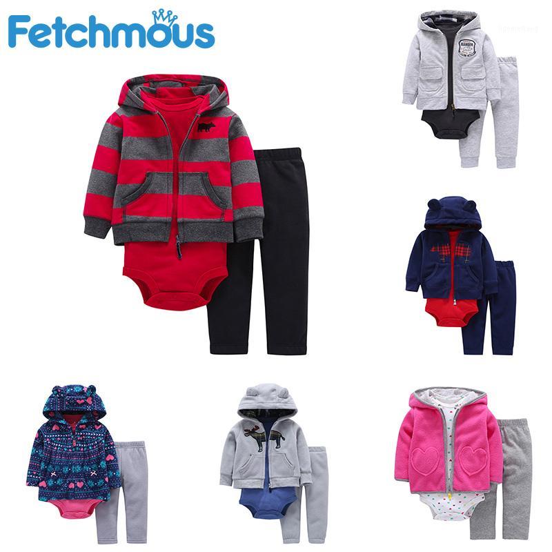 

Fetchmous Winter Baby Clothes 3Pcs/sets Newborn Infantil Boy Girl Kid Clothing Coat+Bodysuits+Pant roupas de1, 02423