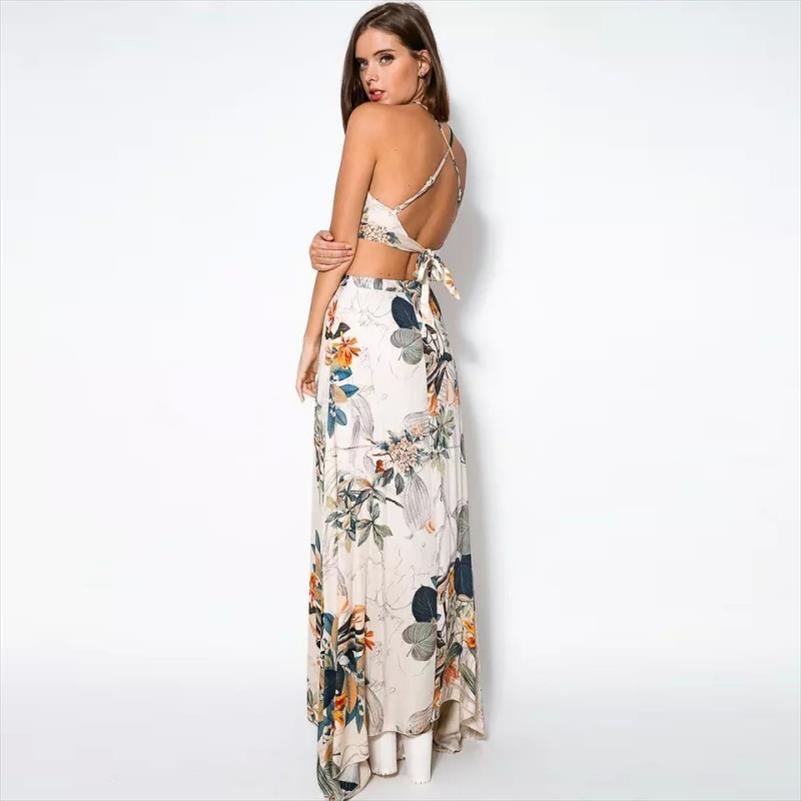 formal maxi skirt and top set