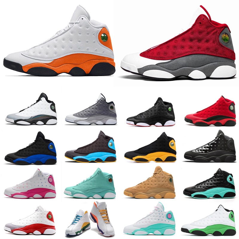 

New starfish 13 Mens Basketball Shoes Womens 13s flint Hyper Royal wings Playground gym red Men Women Sports Sneakers Trainers 36-47