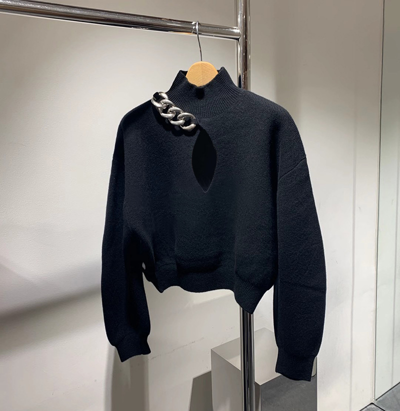 

Fashion-Womens Sweater Pullover Top Fashion Street Female Sweaters Ladys Long Sleeve Cardigan Sweater Oversize Womens Clothes#4455, Black