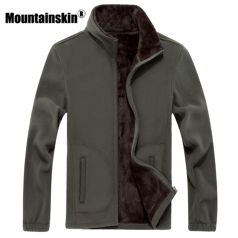 

Mens Fleece Casual Jackets Men Warm Sweatshirt Thermal Coats Solid Thickened Brand Clothing, Dark blue