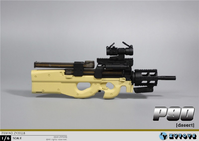 Arma de fuego 1:6 Escala Miniatura Coleccionistas FN P90 bullpup Carabina Rifle de Asalto 