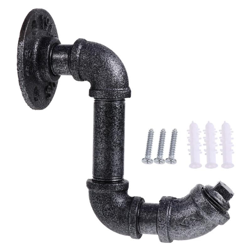 

Water Pipe Shape Iron Hook Storage Organizer Hanger for Bedroom Living-room