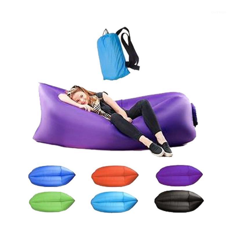 

Outdoor Camping Inflatable Sofa Mat Lazy Bag 3 Season Ultralight Beach Sleeping Air Bed Lounger Sports Camping Travel Mat1