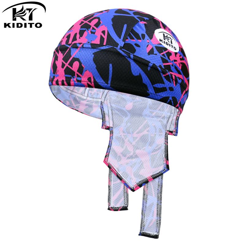 

KIDITOKT Breathable Outdoor Sport Mountain Bicycle Bandana Hat Women Men Pirate Head Scarf Headband Summer MTB Bike Cycling Cap, As picture