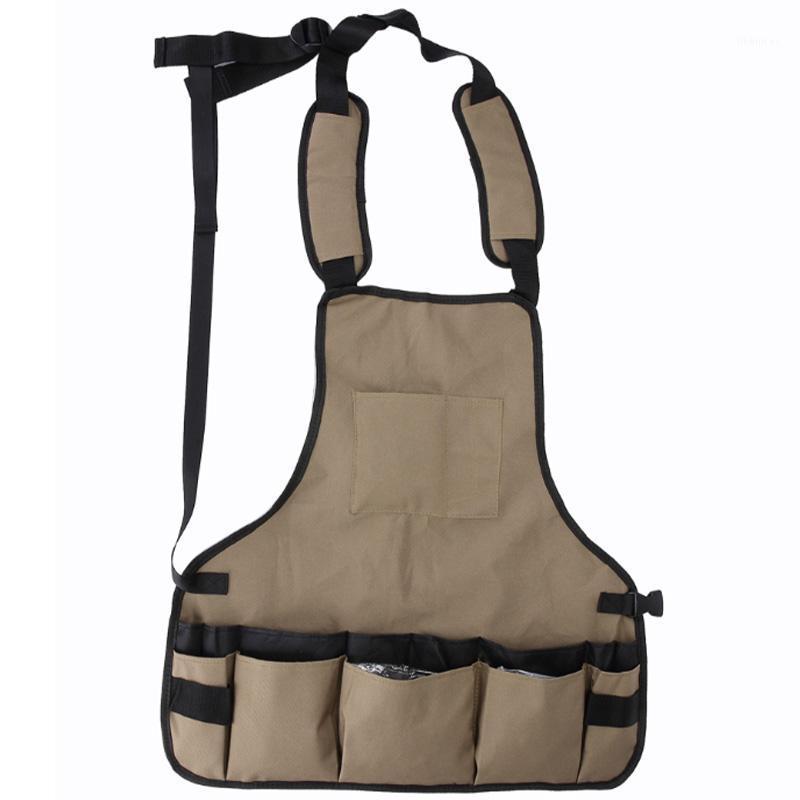 

HOT SALE Canvas Multifunctional Tool Apron Thick Waterproof and Wear-Resistant Garden Tool Clothing1