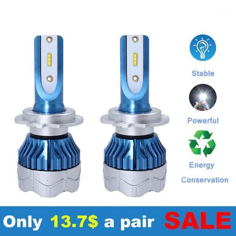 

2 Pcs Car Turbo LED Headlight Kit H4 H7 led 9006 9005 H1 H3 H11 80W 6000K 12000LM CSP Chips Super Bright Bulbs Lamp K5 2020 New1