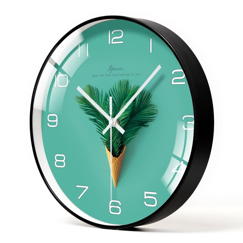 

Simple Fashion Wall Clock Metal Digital Quiet Minimalist Wall Clock Modern Novelty Round Reloj Pared Home Decoration WE50WC