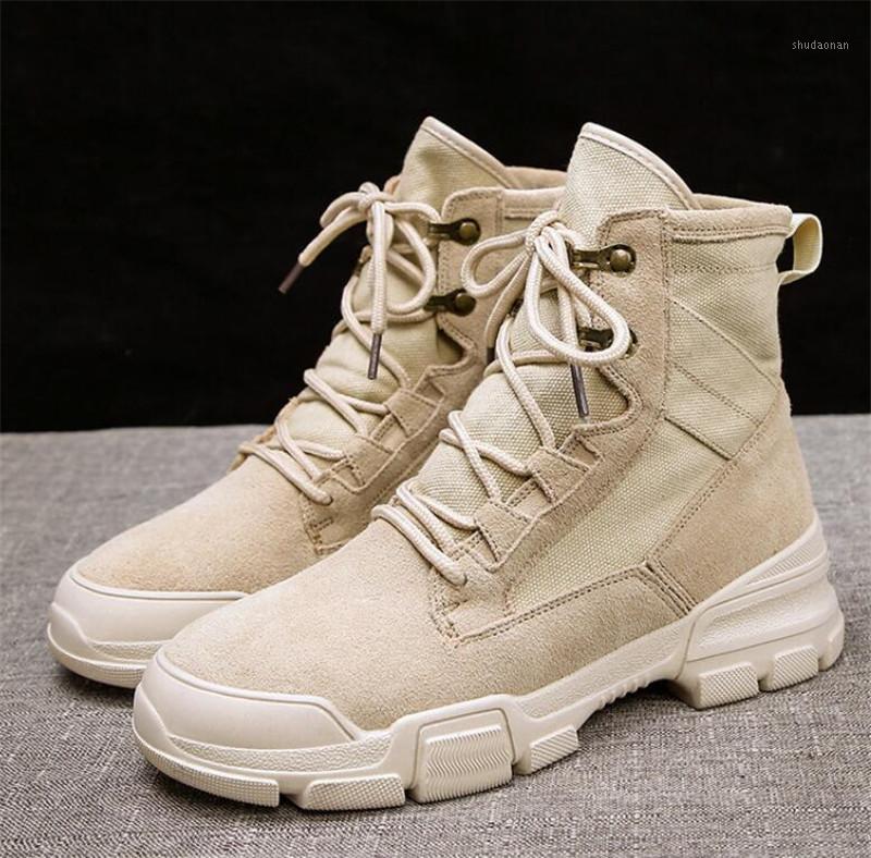 

Women Boots Canvas Riding Bootee Woman 2020 Walk Shoes Ladies Casual Spring Autumn Ankle Boots Female Non-Slip Sneakers1, Beige