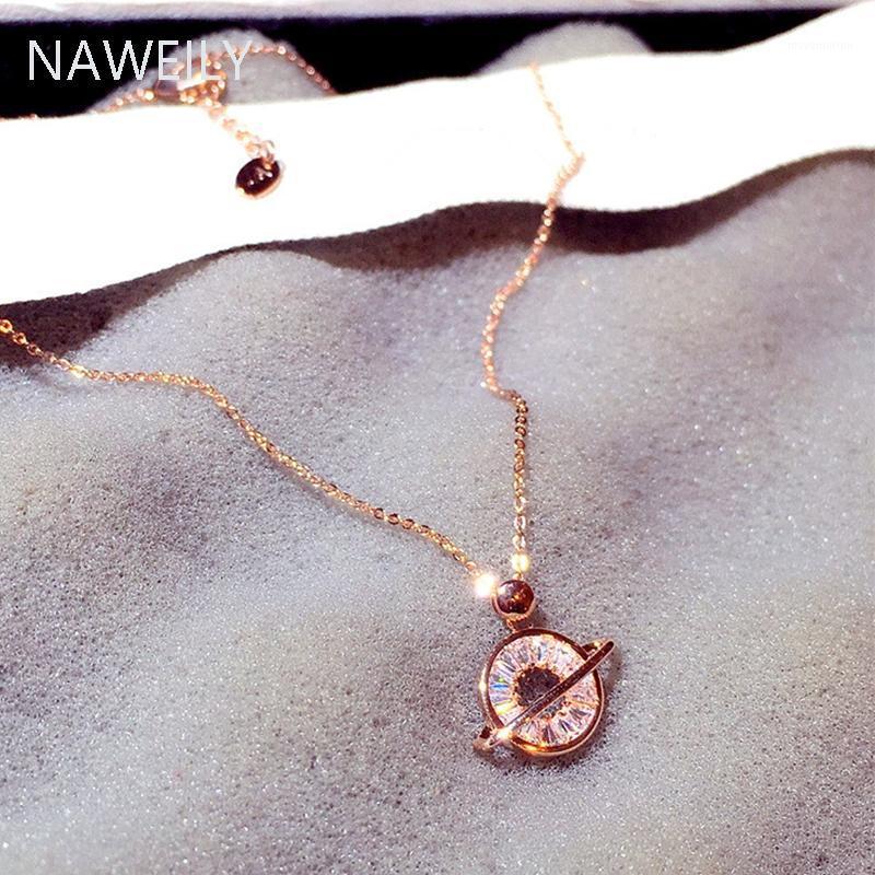 

Fashion Shiny Best Crystal Circle Choker Necklace For Women Collar Jewelry Bijoux Female Fine Gift Rhinestone Pendant Necklaces1
