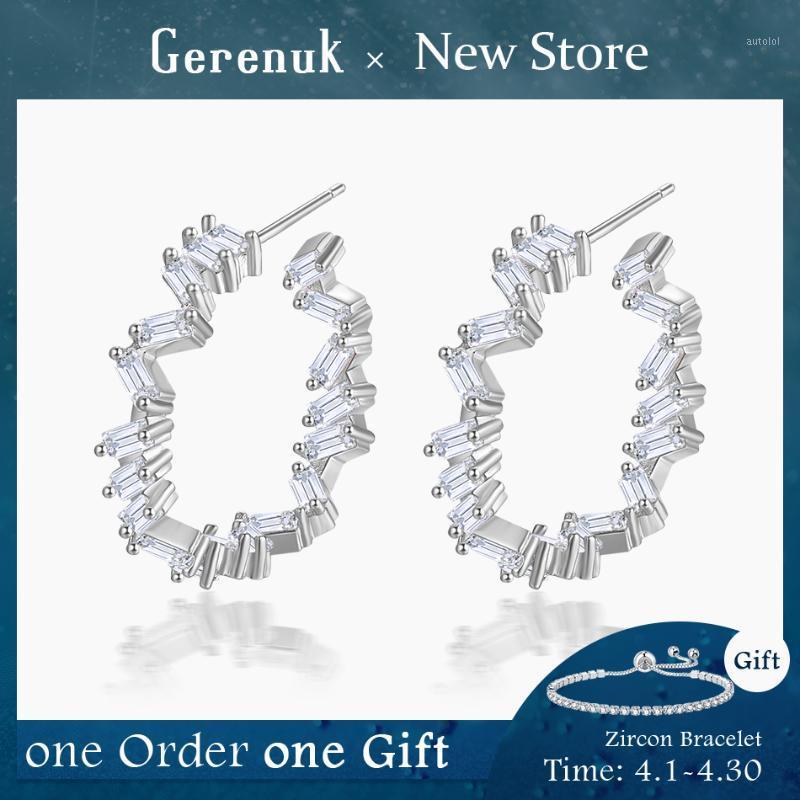 

Gerenuk CZ Fashion Irregular Round Cubic Zirconia Hoops Earrings for Women Statement Earrings Fashion Jewelry Gifts New GUE06381