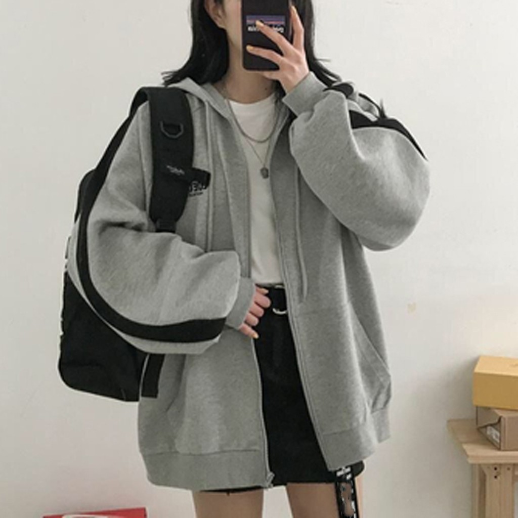 

Februaryfrost Zip-up Harajuku Hoodies For Women Clothes Hooded Long Sleeve Jumper Hooded Regular Coat Casual Korean Style Sweatshirt