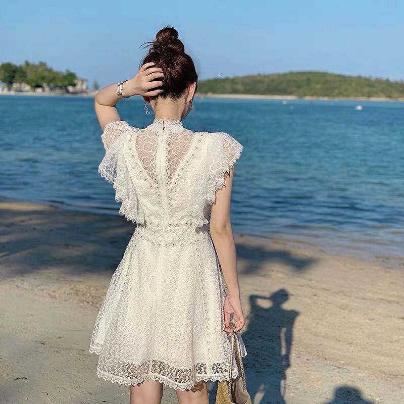 

Mini Dress Rents From Women of High Quality Luxury Designer Bored Beading Vacation Party Candy Princess Aline Dressed in Retro 0eth, Clear