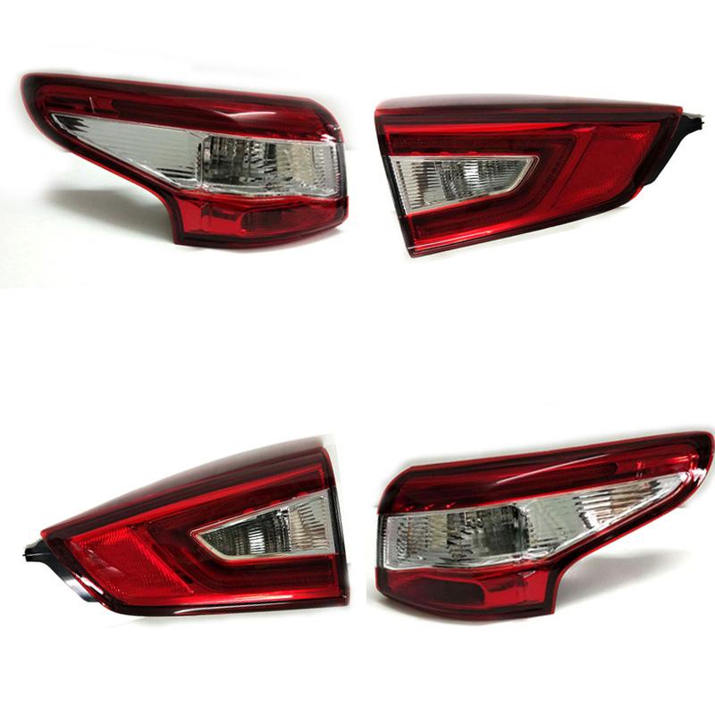 

1pcs Rear Brake Light Tail Light For Qashqai 2020 2020 Stop tail lamp taillight taillamp Inner & Outer No bulb, As pic