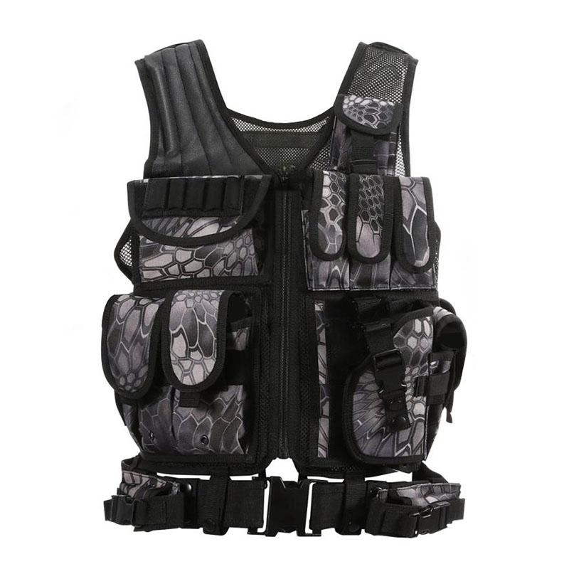 

Molle Vest Hunting Armor Vest Army Paintball Combat Protective Vests For CS Wargame Tactical Equipment, Black