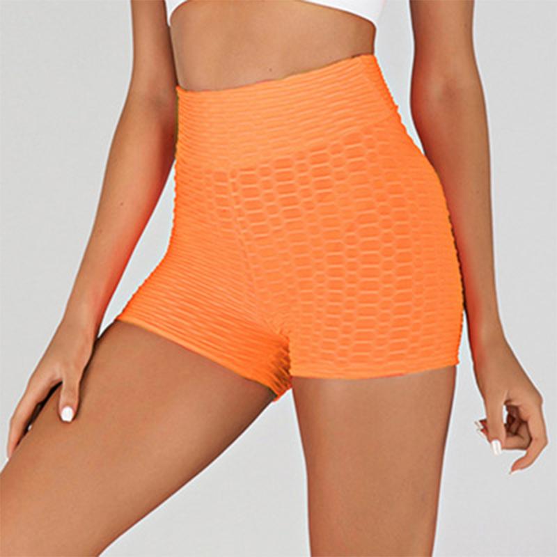 

Women' Sports Shorts High Waist Yoga Wear Exercise Sexy Hips Push Up Sportswear Quick-drying Running Casual Shorts, Black
